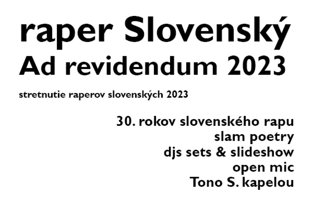 RAPER SLOVENSKÝ - AD REVIDENDUM 2023