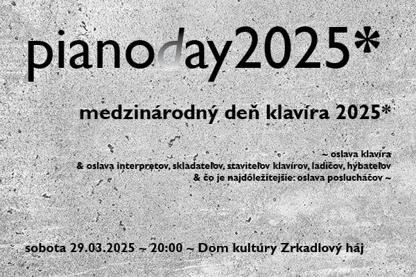 KLUB ZA ZRKADLOM / PIANODAY 2025: Šarišský & Čekovský