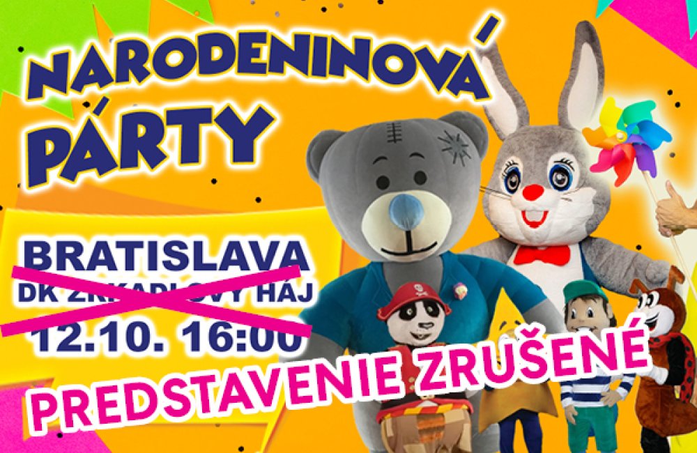 ROZPRÁVKOVÁ NEDEĽA - TÁRAJKO A POPLETAJKA - NARODENINOVÁ PÁRTY - ZRUŠENÉ